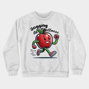 jogging to wellness Crewneck Sweatshirt